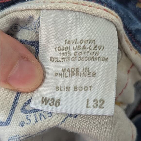 Levi's Vintage 70's Red Label Light Wash Slim Bootcut Denim Jeans Size W36 L32 - Picture 13 of 15